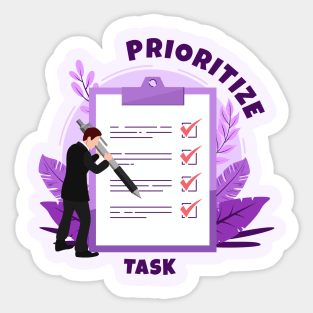 Prioritize your Task Sticker